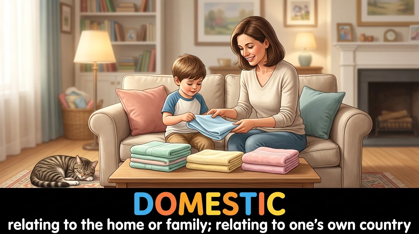 English Illustration for domestic